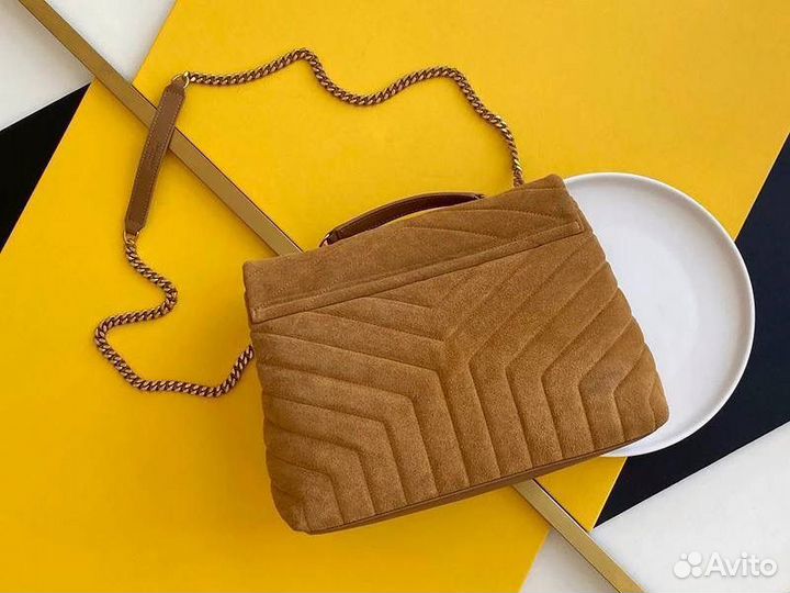 Yves saint laurent сумка женская замшевая