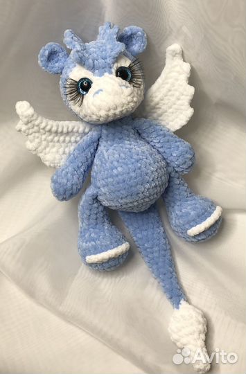 Дракон, динозавр игрушка ручной работы