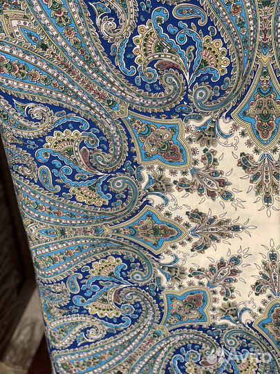 Павловопосадский шерстяной платок с биркой