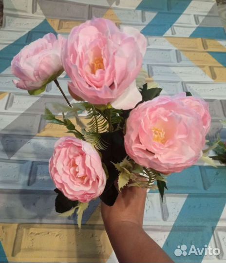 Букет пионов иск. декор