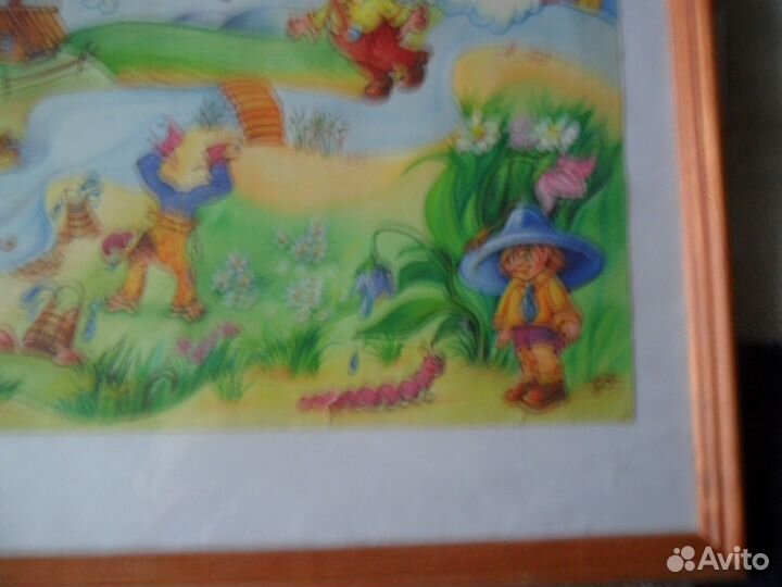 Картина с изображением персонажей из мультфильмов