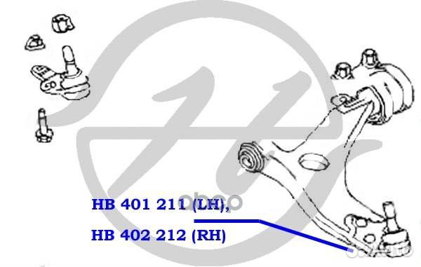 Опора шаровая нижнего рычага передней подвески