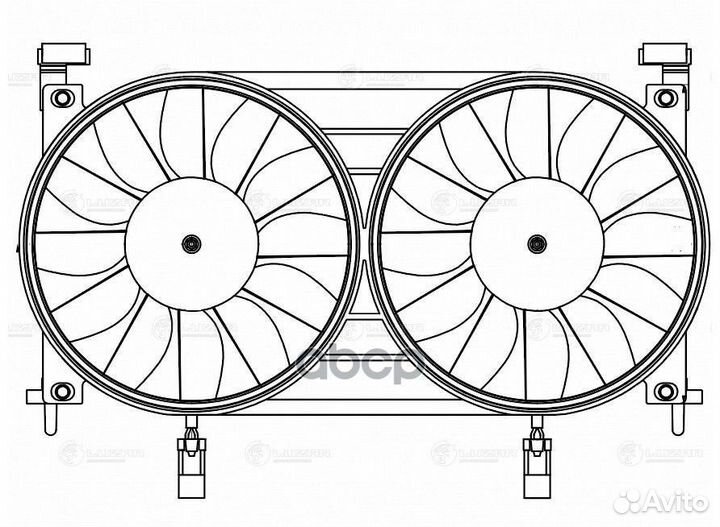 Мотор вентилятора Лада 4*4 FL (19) с кожухом L