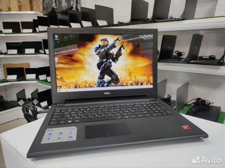 Ноутбук для учебы Dell / A6-6310 / 4Gb озу