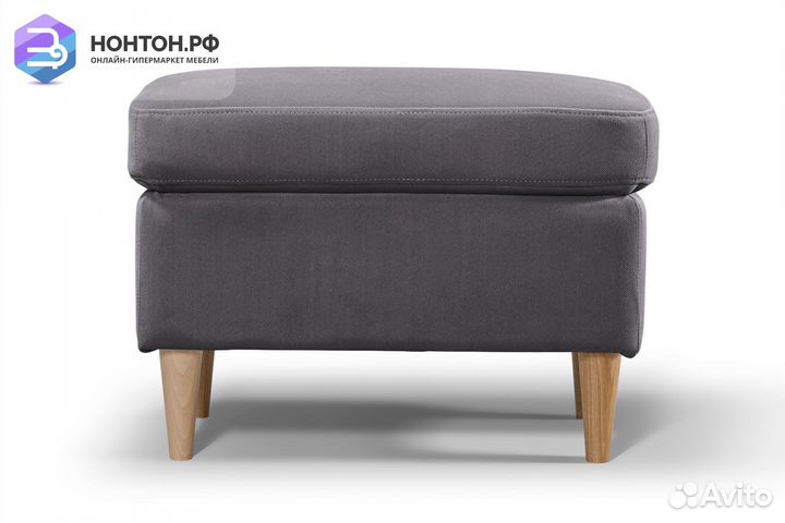 Банкетка Беркана темно-серая