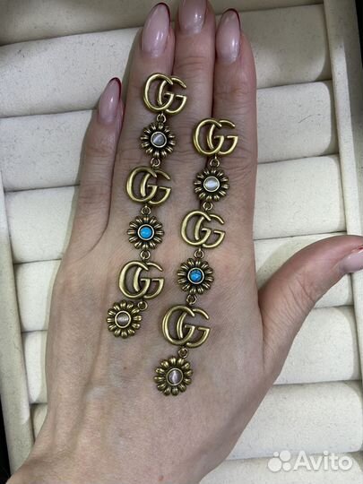 Серьги Gucci marmont