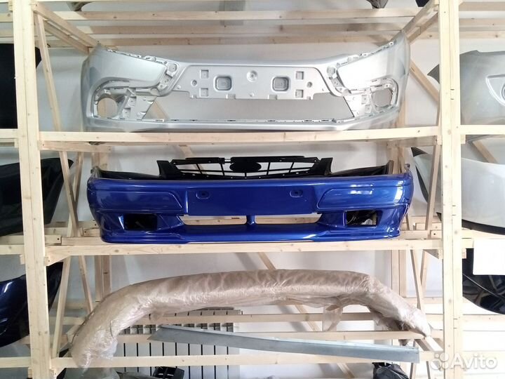 Бампер ваз 2114 2115 2113 спорт синий (мускари)
