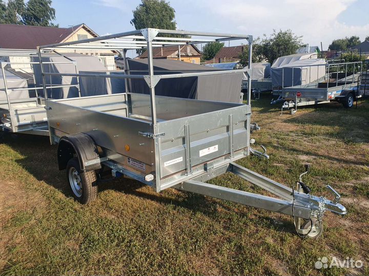 Прицеп оцинк 2.6х1.35 Высокий борт Прораб Трейлер