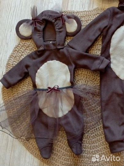 Костюм Чебурашки для девочки