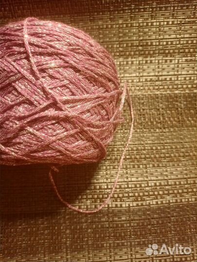 Пряжа бобинная для вязания хлопок+метанит 400гр