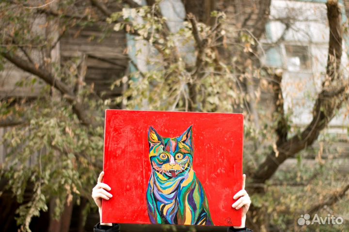 Картина с изображением кота