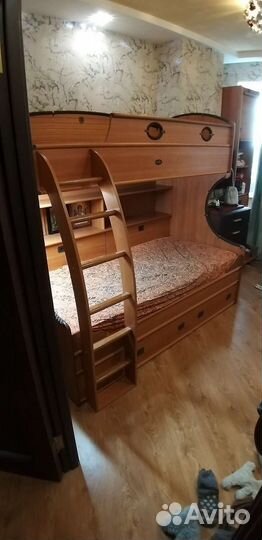 Детская двухъярусная кровать капитан Флинт