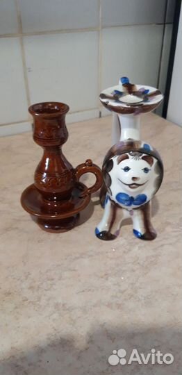 Керамика,заварочный чайник,подсвечник, крышка