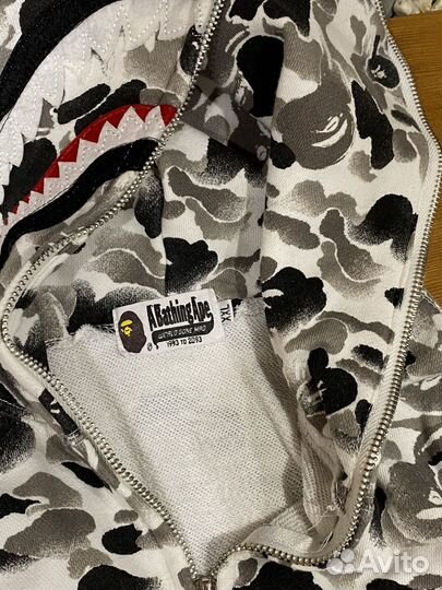 Зип худи Bape shark