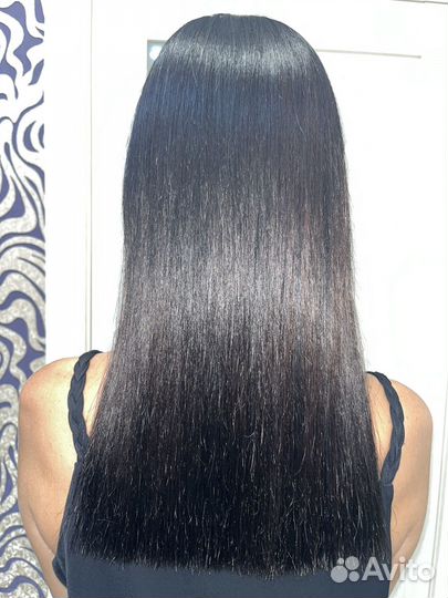 Кератиновое выпрямление волос