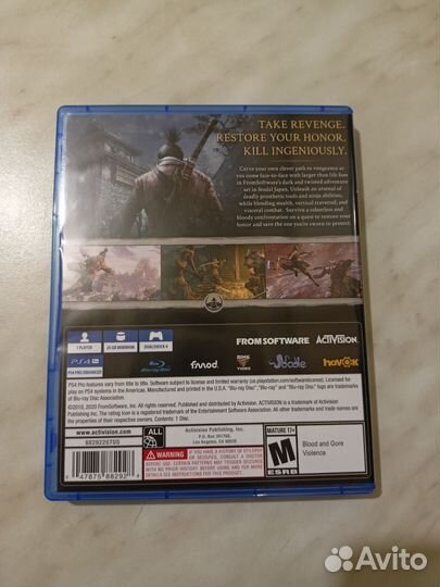 Б/У Sekiro Game of the Year Edition PS4