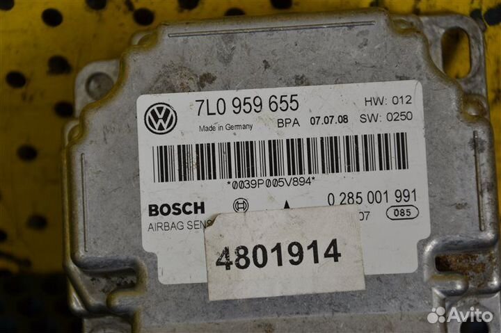 Блок управления AIR BAG Vw Touareg 7L 2008