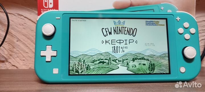 Nintendo switch lite прошитая с играми turquoise