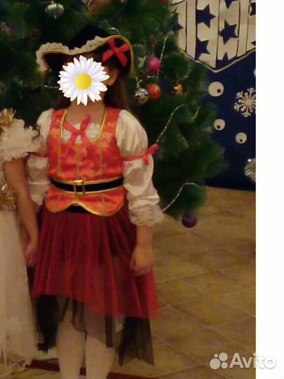 Новогодний костюм разбойницы(пиратки) рост122-128