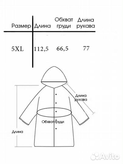 Плащ дождевик для рыбалки