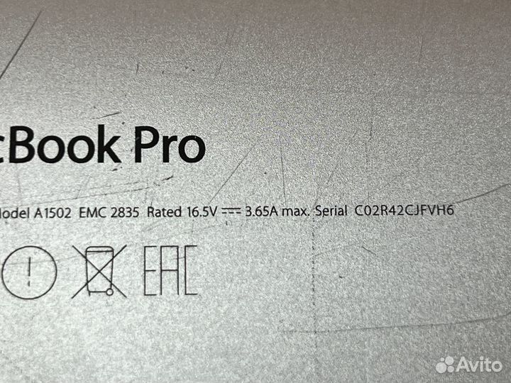 Apple MacBook Pro 13 2015 16/512 новая батарея