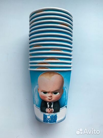 Одноразовая посуда для праздника (Босс Молокосос)