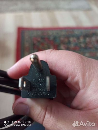 Силовой кабель King cord KC-003 3 Pole Connector P