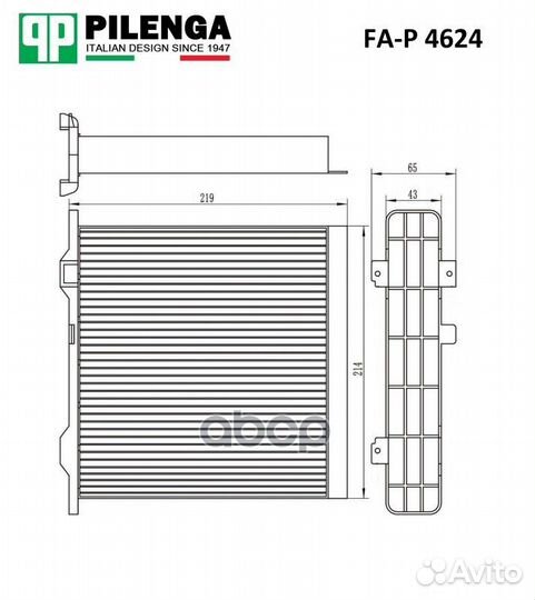 Фильтр салона mitsubishi pajero 00 FA-P 4624