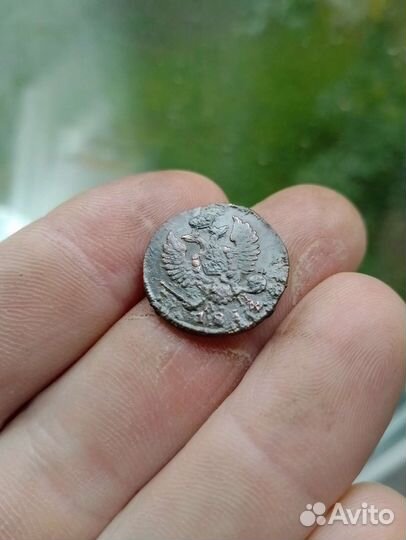 Деньга 1814г км+ 2коп 1830г км