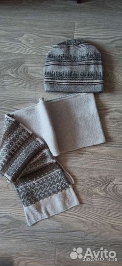 Шапка с шарфом