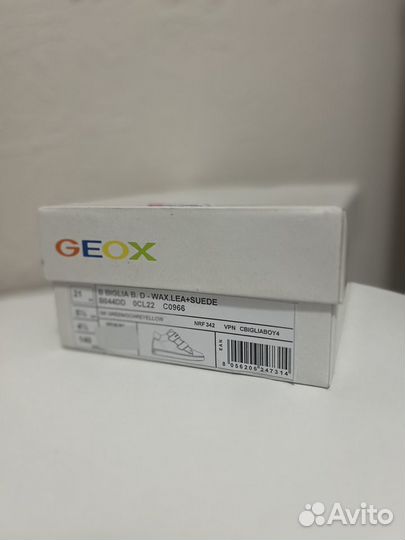 Ботинки кеды geox 21 размер