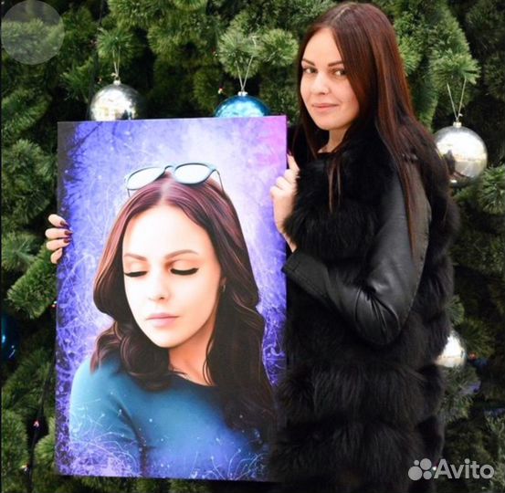 Портрет на холсте по фото