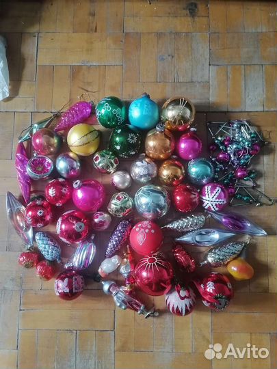 Елочные игрушки времён СССР