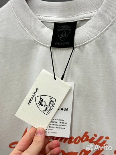 Футболка Balenciaga Avtomobili оверсайз топ 2025