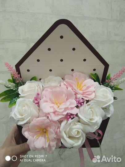 Букет из мыльных цветов