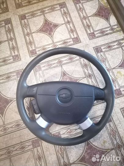 Руль chevrolet lacetti в сборе, улитка, кнопки