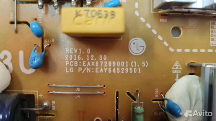 Блок питания EAX67209001(1.5) от LG 43UK6450PLC