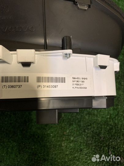 Volvo S60 XC60 S80 2014- щиток приборов