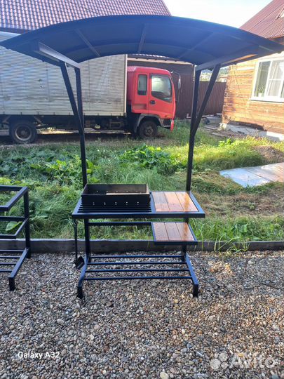 Мангал с крышей