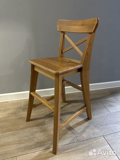 Икеа Детский стул, Ингольф, деревянный