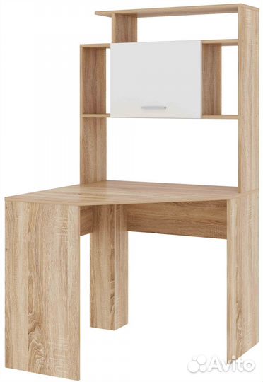 Угловой письменный стол со стеллажом