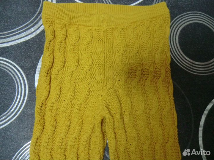 Вязаные легинсы 128-134см