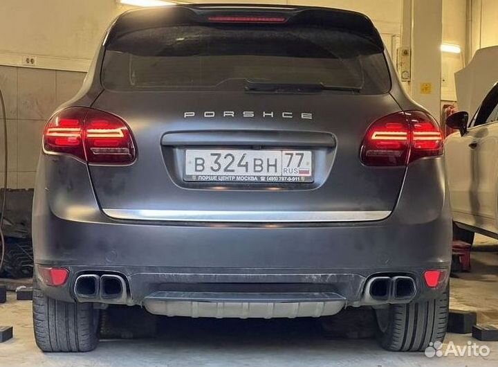 Фонари задние Black Porsche Cayenne 958 LED