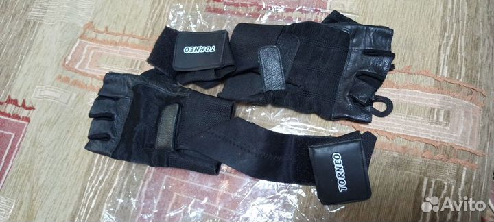 Перчатки натуральная кожа, мужские, спортивные