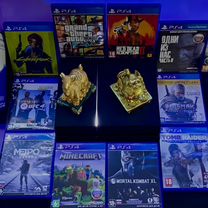 Sony playstation 4+Gamepad+Game+Box+Documents