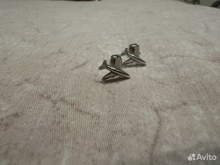 Пусеты серебро