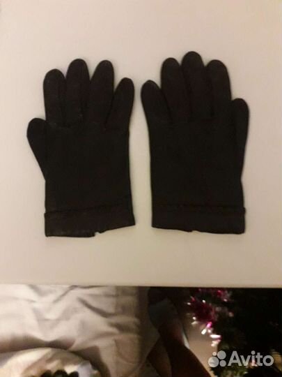 Перчатки демесезонные кожаные мужские