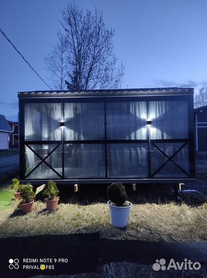 Беседка экслюзив зкаленое стекло