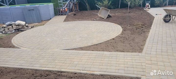 Дренажи, Мощение,Газон