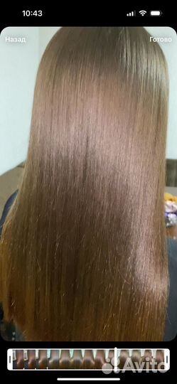 Реконструкция волос кератин